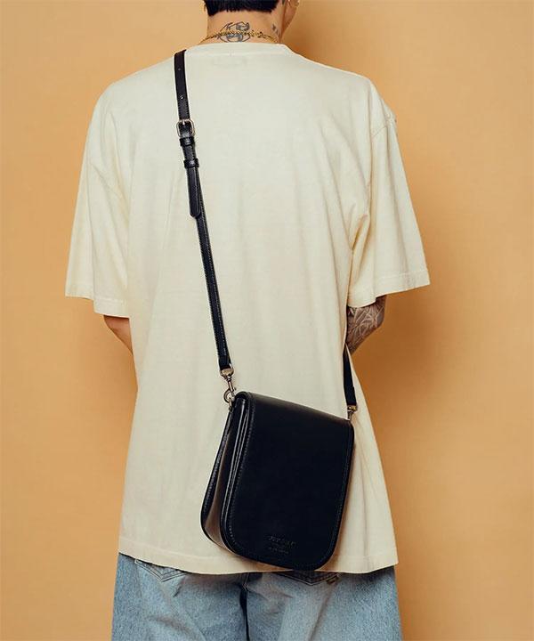 SUBCIETY サブサエティ Leather mini hunting bag