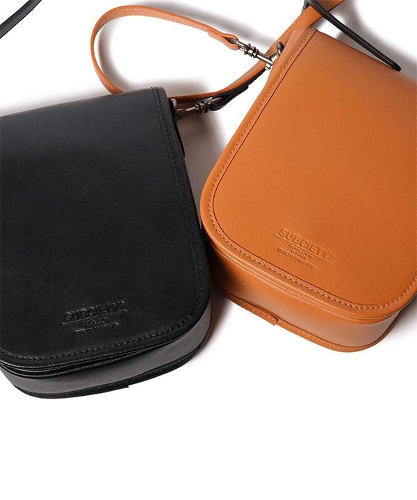 SUBCIETY サブサエティ Leather mini hunting bag