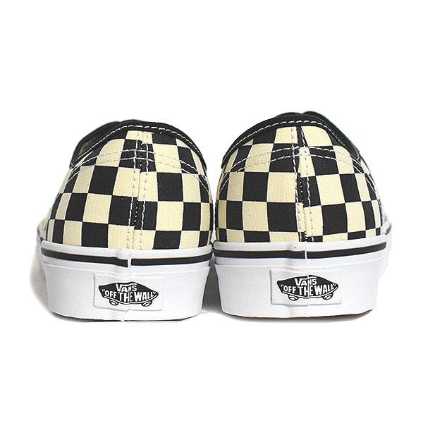 VANS ヴァンズ Authentic Primary Check Black/White