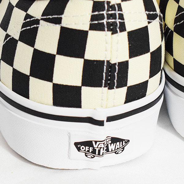 VANS ヴァンズ Authentic Primary Check Black/White