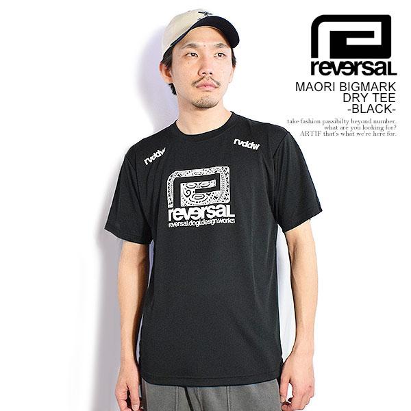 reversal リバーサル MAORI BIGMARK DRY TEE -BLACK- | ARTIF