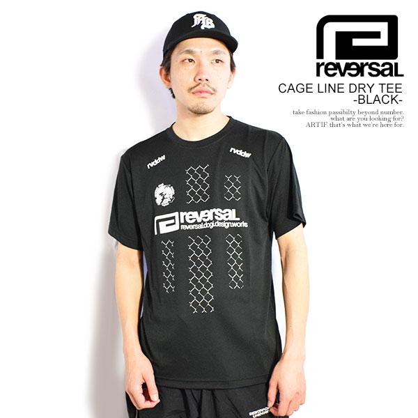 reversal リバーサル CAGE LINE DRY TEE -BLACK- | ARTIF [ストリート