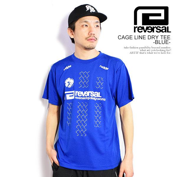 reversal リバーサル CAGE LINE DRY TEE -BLUE- | ARTIF [ストリート