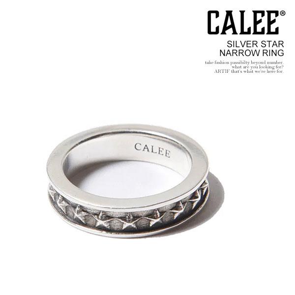 アクセサリー CALEE SILVER STAR NARROW RING CALEE キャリー SILVER STAR NARROW RING