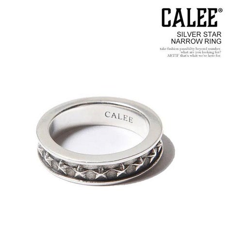 CALEE キャリー SILVER STAR NARROW RING