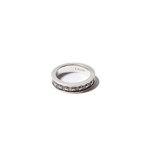 アクセサリー CALEE SILVER STAR NARROW RING CALEE キャリー SILVER STAR NARROW RING