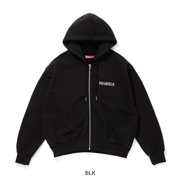 HIDE AND SEEK ハイドアンドシーク Logo Zip Hooded Sweat Shirt(26ss)