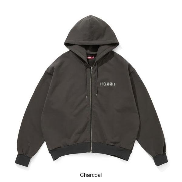 HIDE AND SEEK ハイドアンドシーク Logo Zip Hooded Sweat Shirt(26ss)
