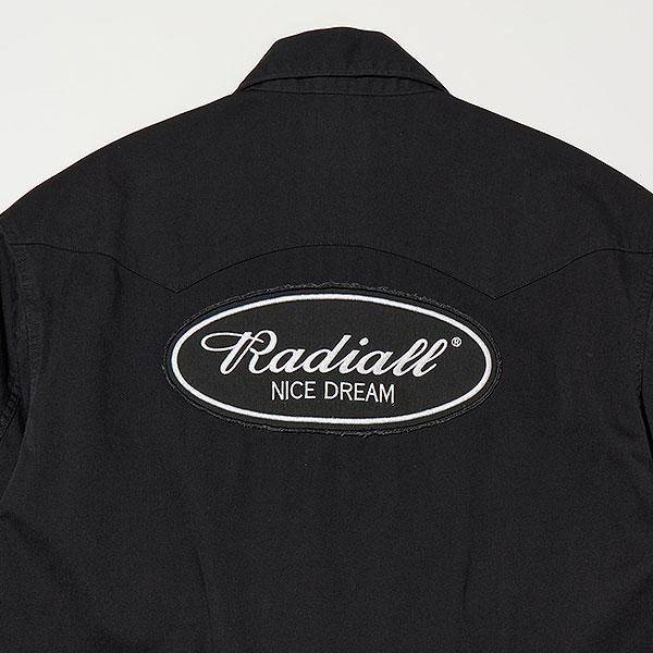 RADIALL刺繍ロゴ付きウールボンバージャケット　ブラック　M RADIALL リバーシブルボアブルゾン TETON 22AW メンズ SIZE M