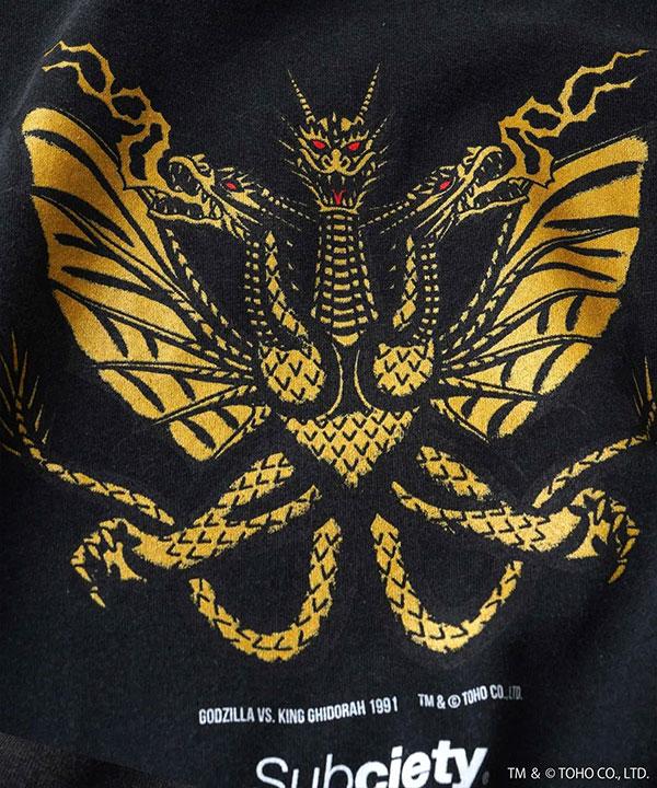 ゴジラ」 × SUBCIETY サブサエティ GODZILLA VS. KING GHIDORAH 1991 tee