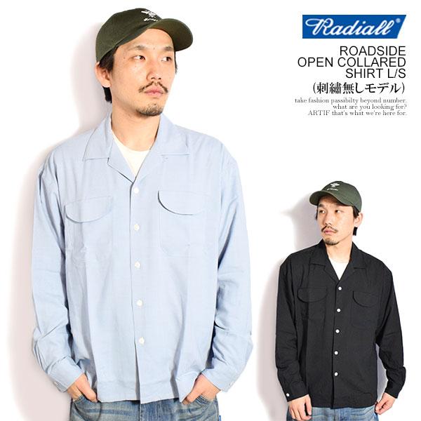 RADIALL ラディアル ROADSIDE - OPEN COLLARED SHIRT L/S
