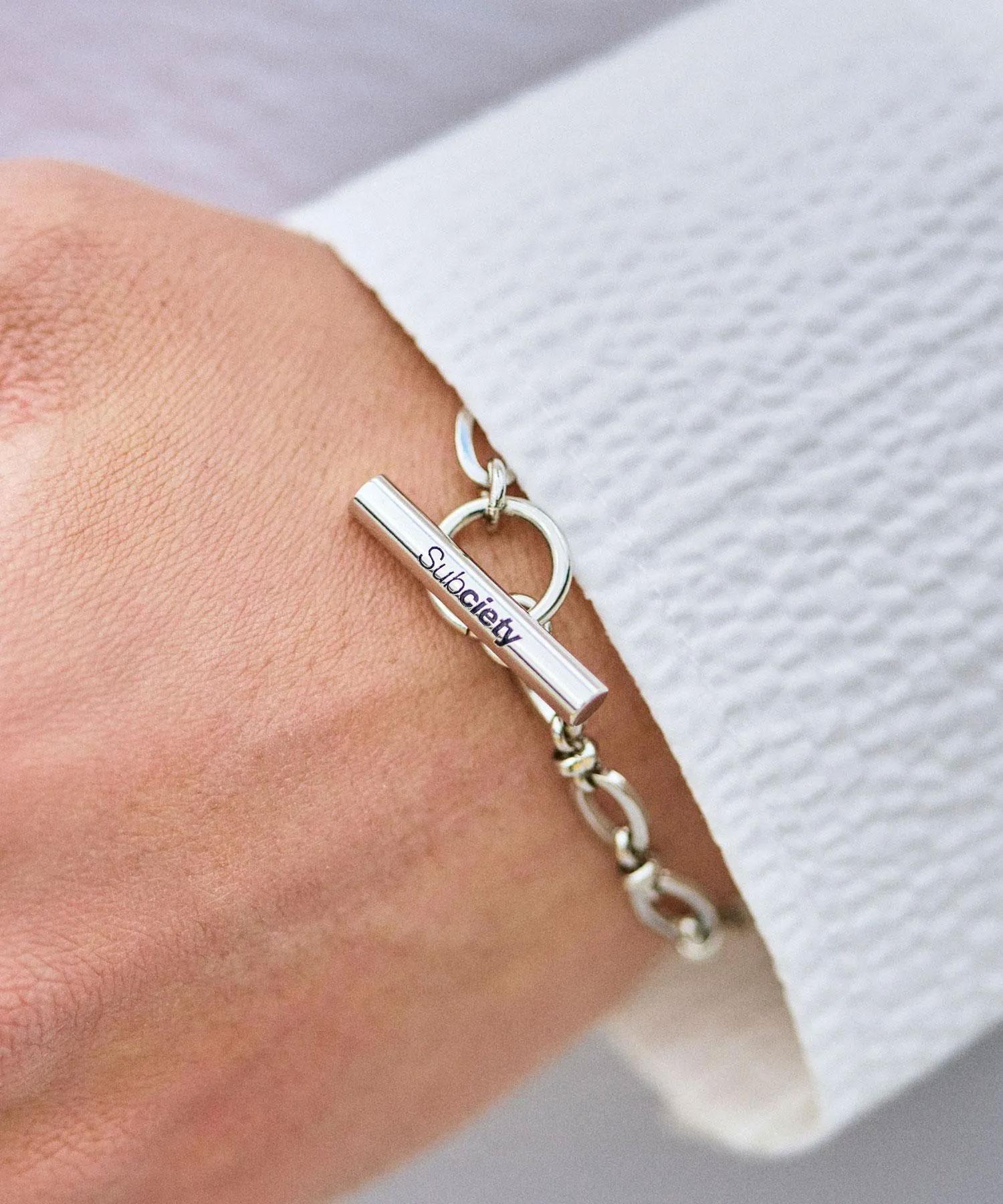SUBCIETY サブサエティ Hoop chain bracelet