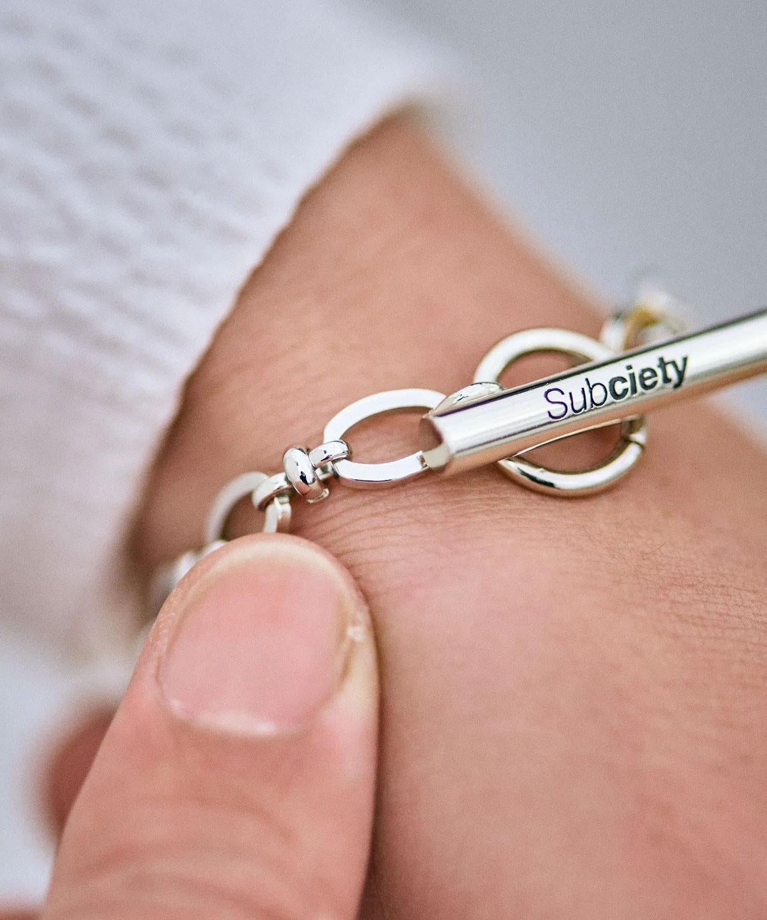 SUBCIETY サブサエティ Hoop chain bracelet