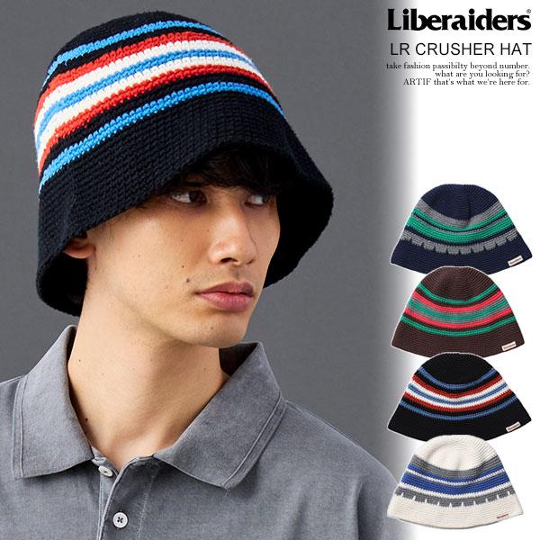 帽子 Liberaiders LR CRUSHER HAT (NAVY) Liberaiders リベレイダース LR CRUSHER HAT | ARTIF [ストリート