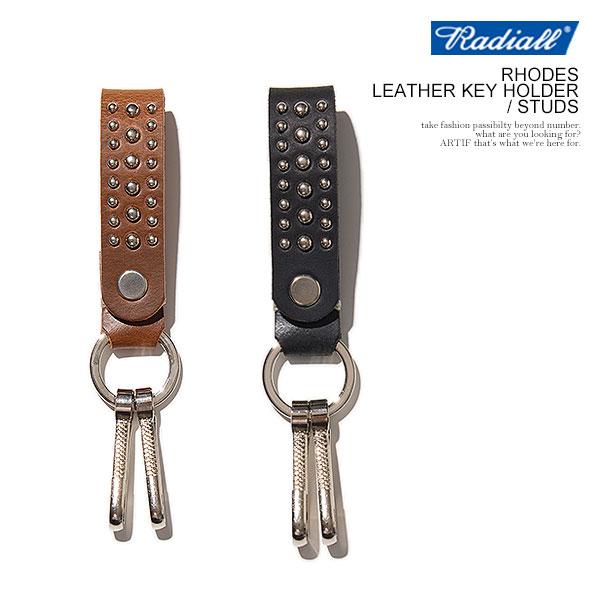 ラディアル　キーホルダー RADIALL ラディアル RHODES - LEATHER KEY HOLDER / STUDS