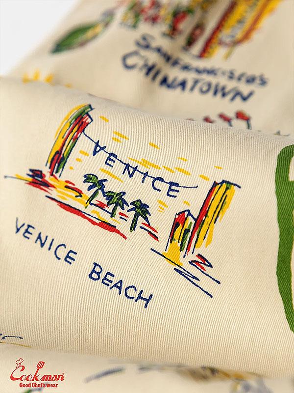 COOKMAN クックマン Chef Pants Souvenir Map California -OFF WHITE