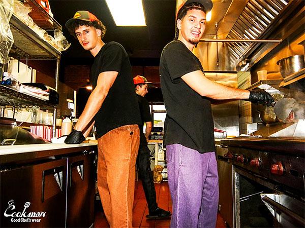 COOKMAN クックマン Chef Pants Semiwide Denim Brown -BROWN- | ARTIF