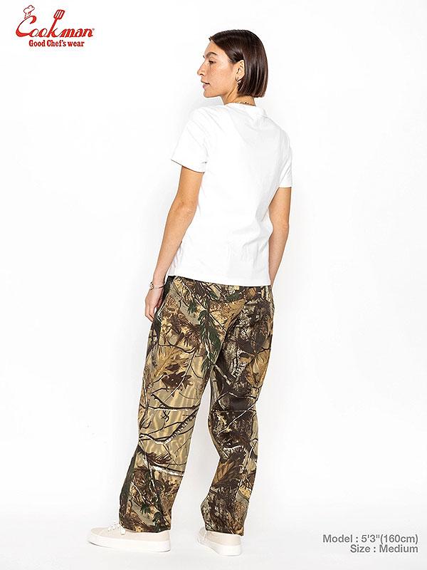 COOKMAN クックマン Chef Pants Semiwide Timber Camo -DARK GREEN