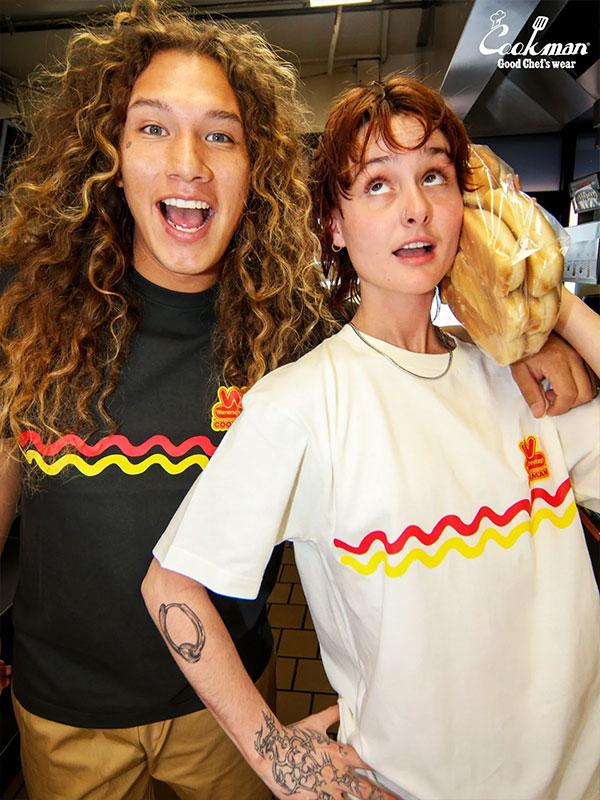 COOKMAN クックマン T-shirts Wienerschnitzel Sauce -CHARCOAL