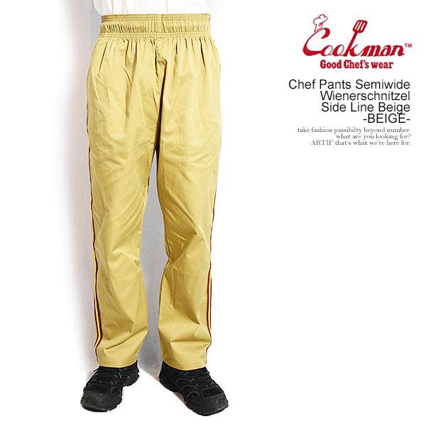 【196】タックマンさん専用 COOKMAN クックマン Chef Pants Semiwide Wienerschnitzel Side Line