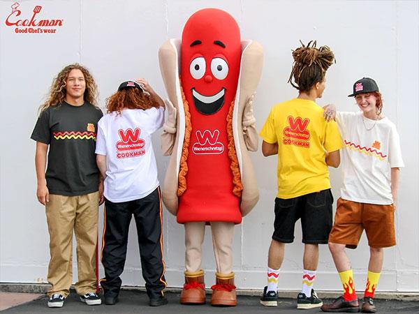 COOKMAN クックマン Chef Pants Semiwide Wienerschnitzel Side Line