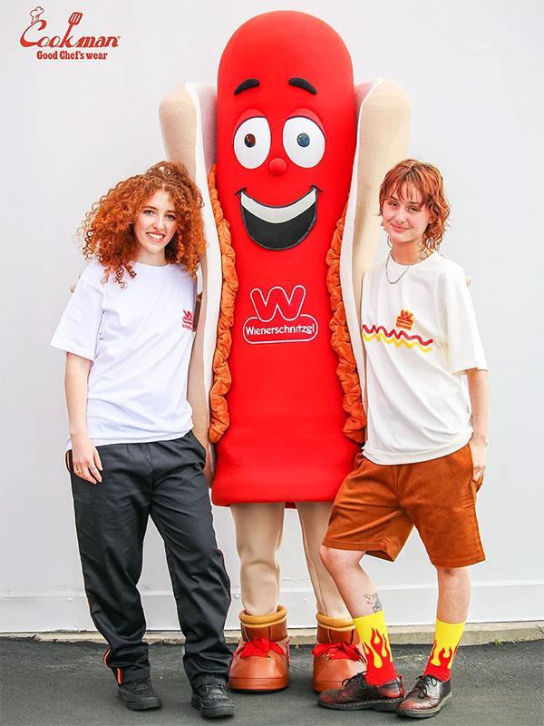 COOKMAN クックマン Chef Pants Semiwide Wienerschnitzel Side Line
