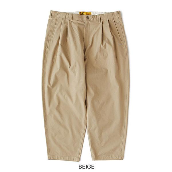 美品FAT ELEPHANT サイズFAT ベージュ　ワイドパンツ FAT エフエーティー ELEPHANT