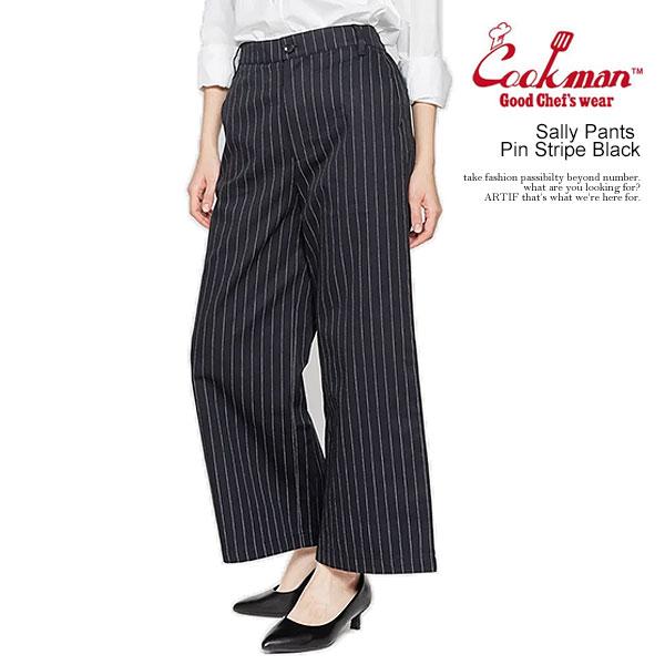 COOKMAN クックマン Sally Pants Pin Stripe Black -BLACK- | ARTIF