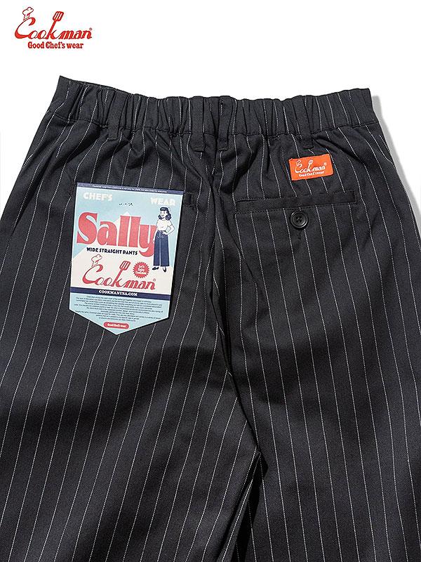 COOKMAN クックマン Sally Pants Pin Stripe Black -BLACK- | ARTIF
