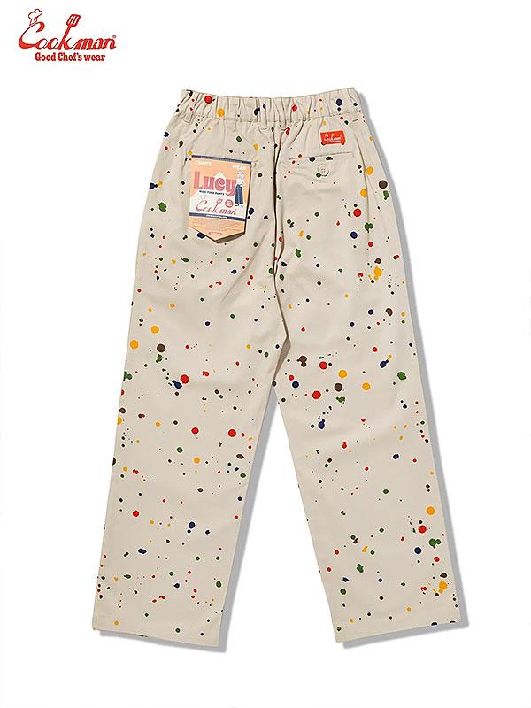 COOKMAN クックマン Lucy Pants Sauce Splash Beige -BEIGE- | ARTIF