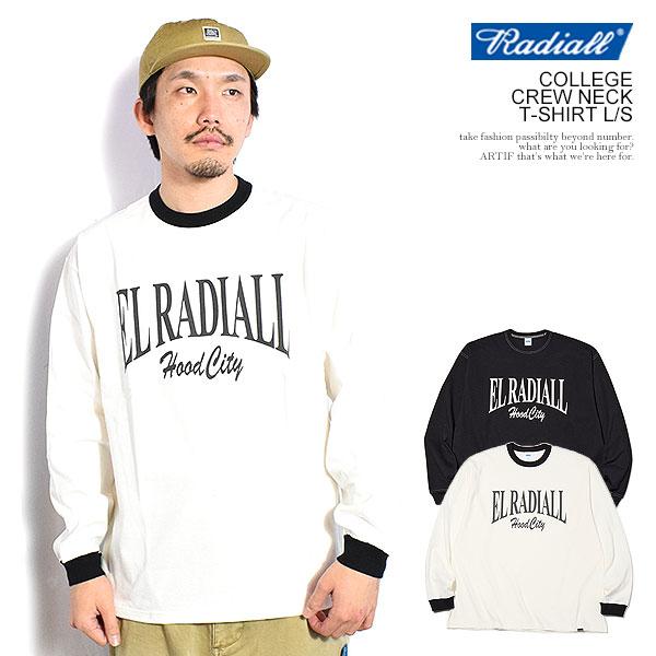 RADIALL ラディアル COLLEGE - CREW NECK T-SHIRT L/S