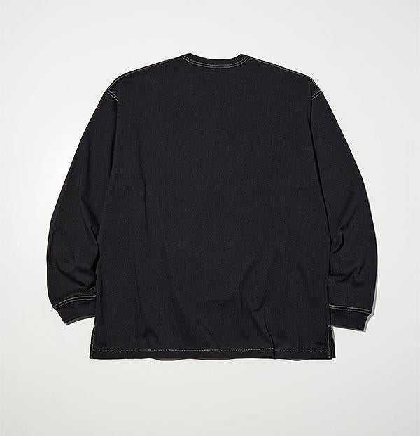 ラディアル　スウェット　XL　ブラック RADIALL ラディアル COLLEGE - CREW NECK T-SHIRT L/S