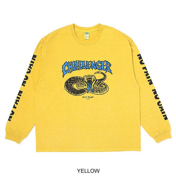 CHALLENGER チャレンジャー L/S PIGMENT SNAKE TEE