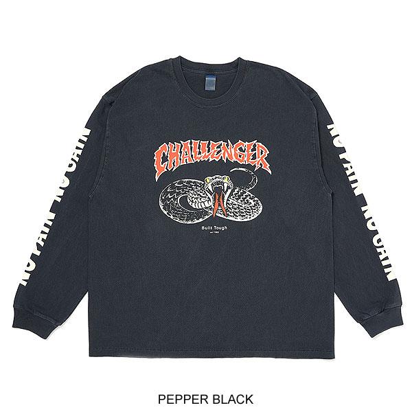 CHALLENGER チャレンジャー L/S PIGMENT SNAKE TEE
