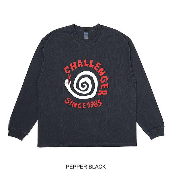 CHALLENGER チャレンジャー L/S PIGMENT SPIRAL SNAKE TEE