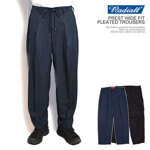 RADIALL ラディアル PREST - WIDE FIT PLEATED TROUSERS