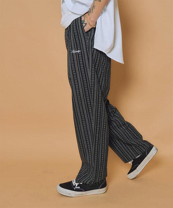 SUBCIETY サブサエティ Jacquard stripe slacks