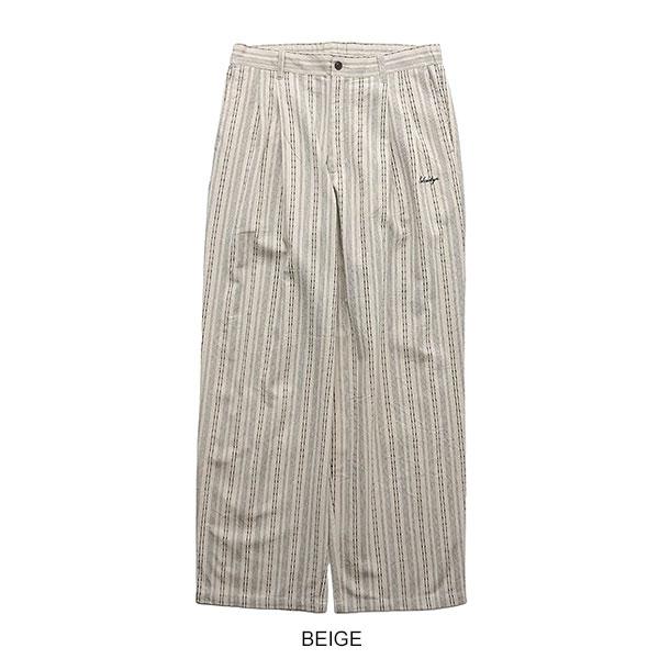 SUBCIETY サブサエティ Jacquard stripe slacks