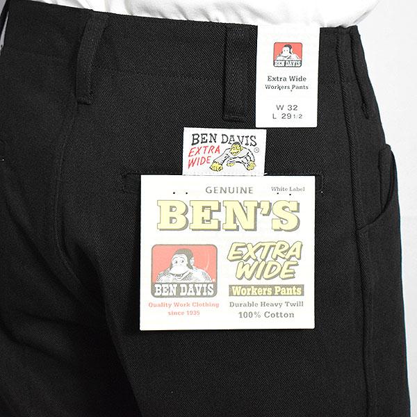 BEN DAVIS ベンデイビス EXTRA WIDE PANTS -BLACK-