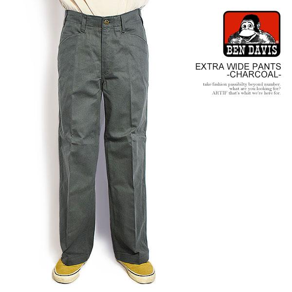 BEN DAVIS ベンデイビス EXTRA WIDE PANTS -CHARCOAL-