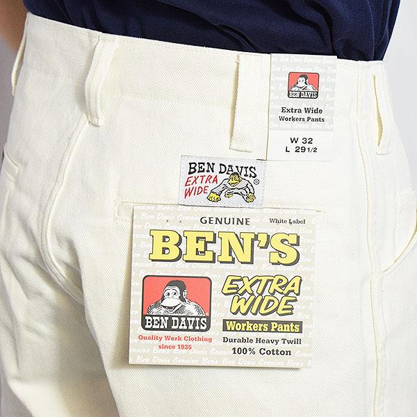 BEN DAVIS ベンデイビス EXTRA WIDE PANTS -WHITE-