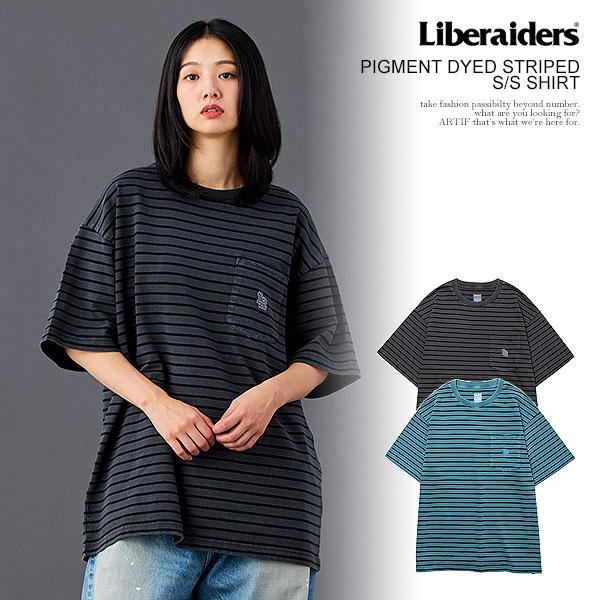 Liberaiders リベレイダース PIGMENT DYED STRIPED S/S SHIRT | ARTIF