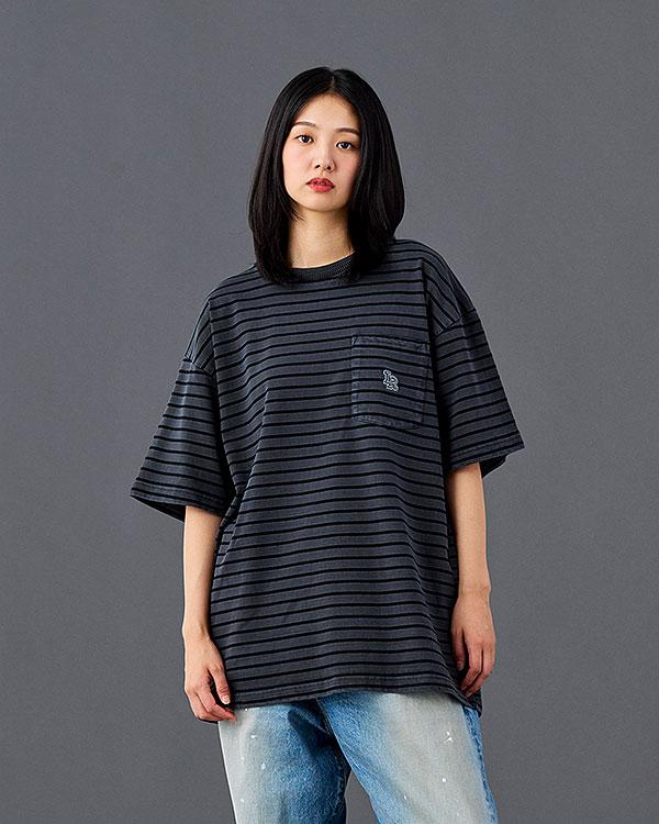 Liberaiders リベレイダース PIGMENT DYED STRIPED S/S SHIRT | ARTIF