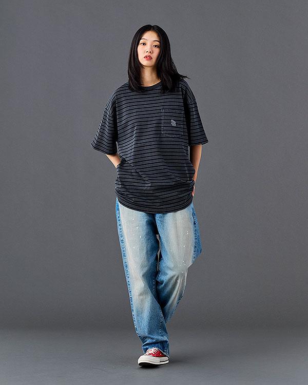 Liberaiders リベレイダース PIGMENT DYED STRIPED S/S SHIRT | ARTIF