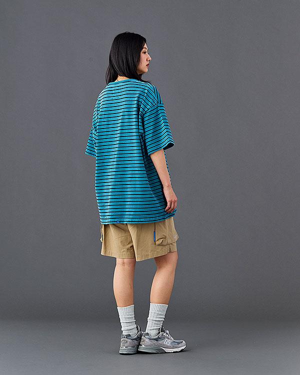 Liberaiders リベレイダース PIGMENT DYED STRIPED S/S SHIRT | ARTIF
