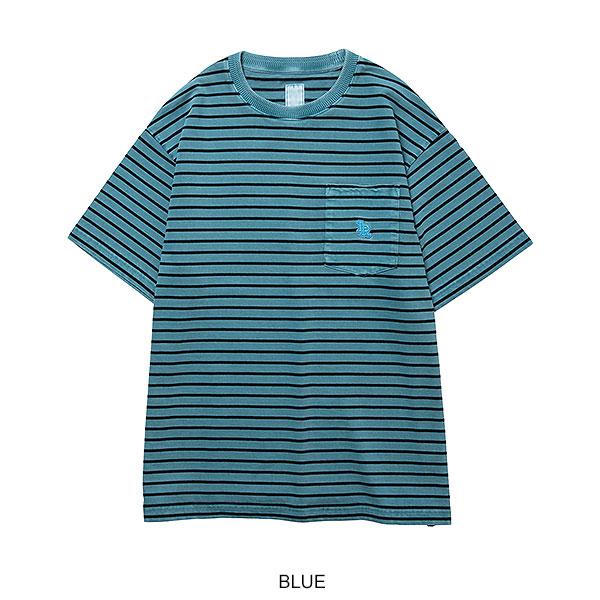 Liberaiders リベレイダース　ストライプ　ポロシャツ Liberaiders リベレイダース PIGMENT DYED STRIPED S/S SHIRT | ARTIF