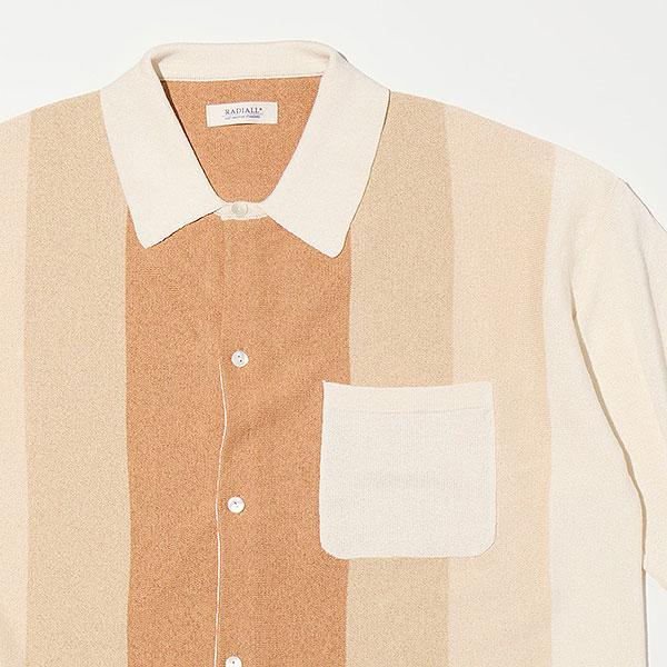 RADIALL ラディアル TONE - REGULAR COLLARED SWEATER S/S