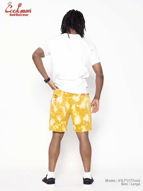 COOKMAN クックマン Chef Pants Short Corduroy FAT Bleach Yellow