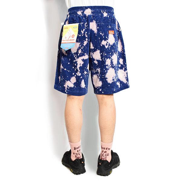 COOKMAN クックマン Chef Pants Short Corduroy Bleach Navy -NAVY