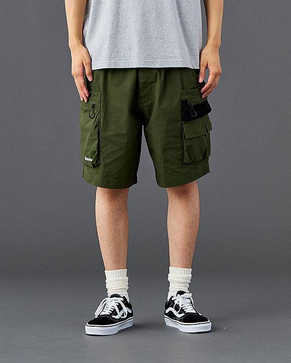 Liberaiders RIP STOP ARMY ショーツ ハーフパンツ Liberaiders リベレイダース CORDURA RIP UTILITY SHORTS | ARTIF
